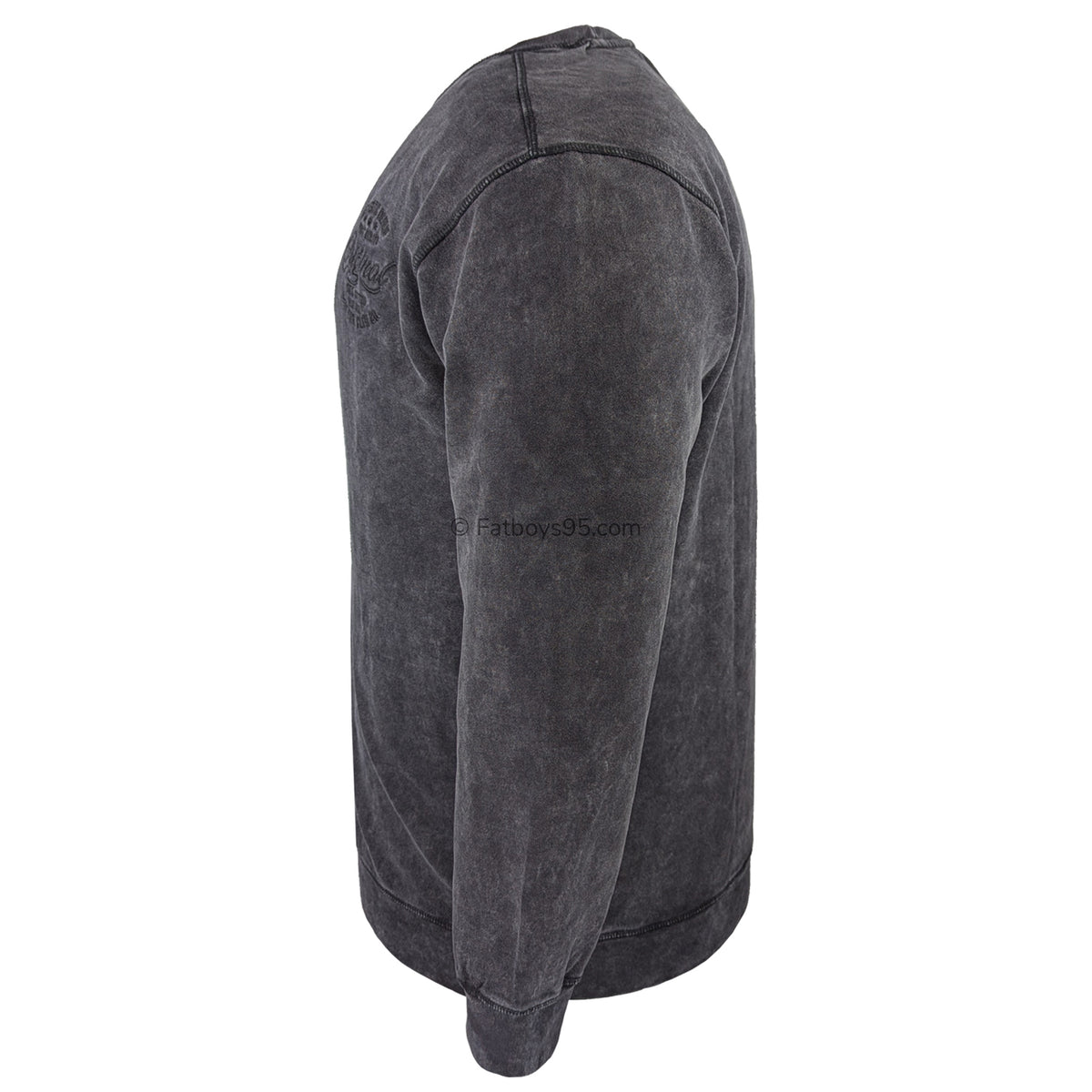 Kam Garment Dye Sweatshirt - KBS 7081 - Black 5