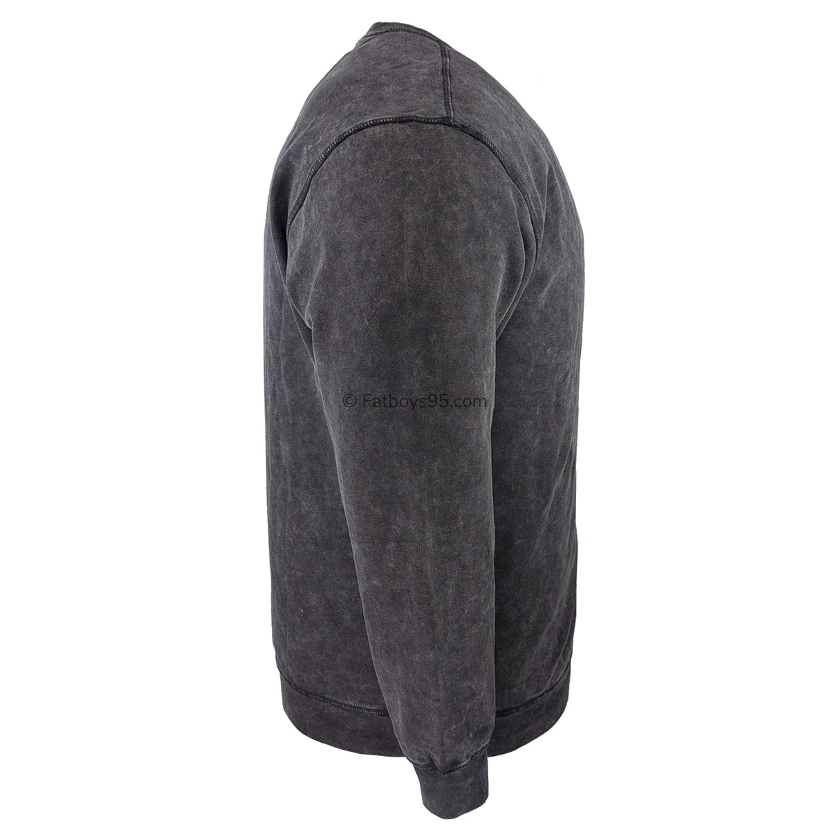 Kam Garment Dye Sweatshirt - KBS 7081 - Black 6