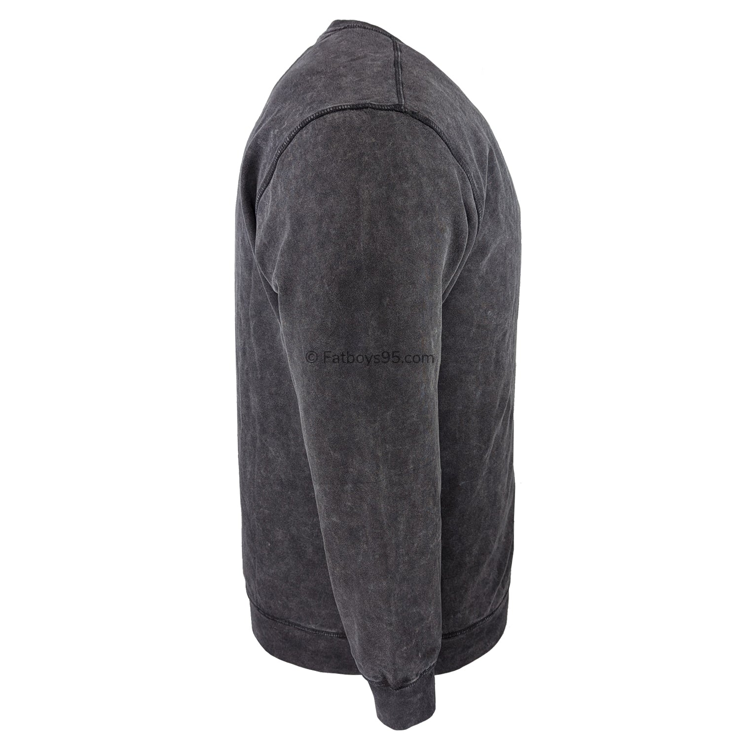 Kam Garment Dye Sweatshirt - KBS 7081 - Black 6