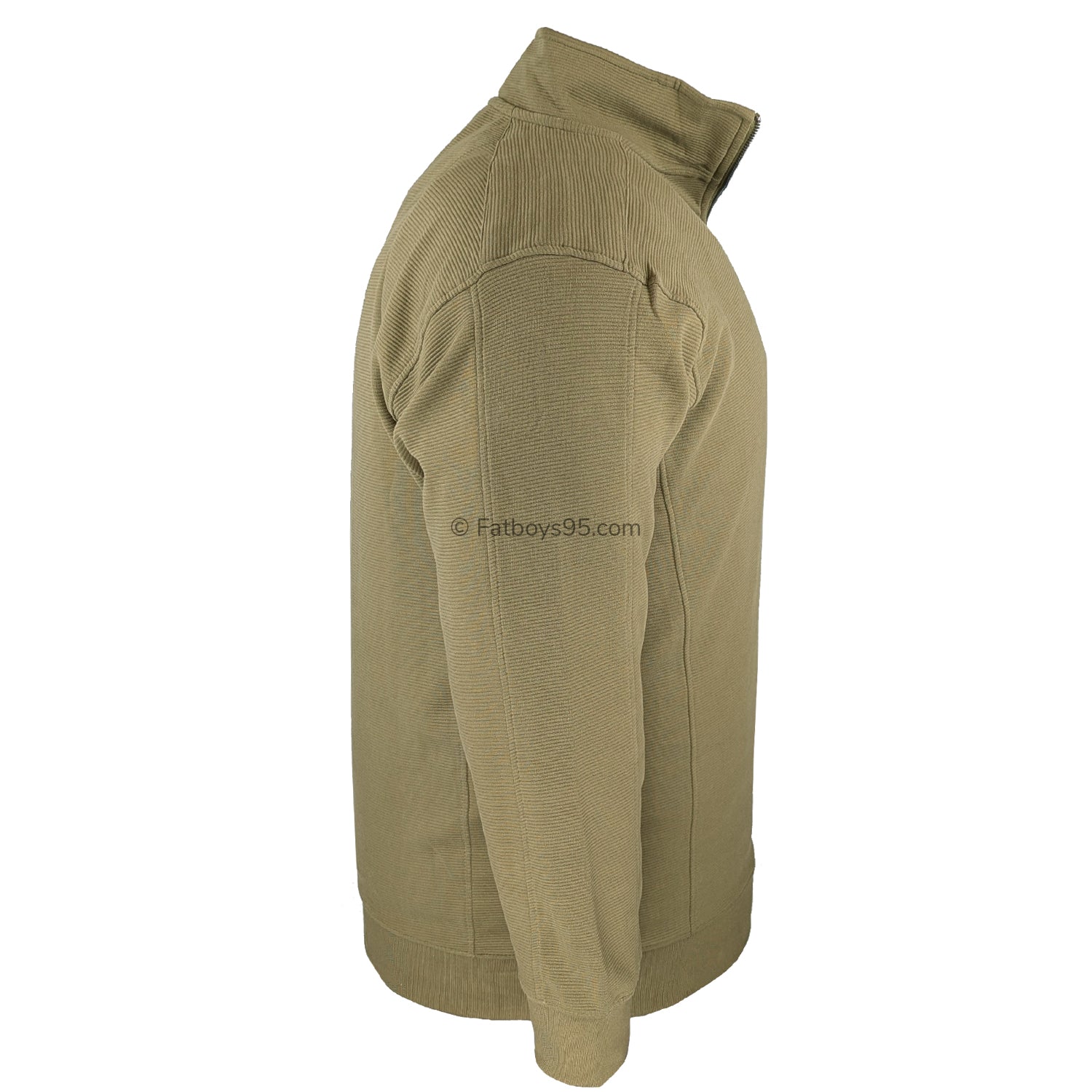 Kam 1/4 Zip Jacquard Sweater - KBS 7090 - Dark Olive 6