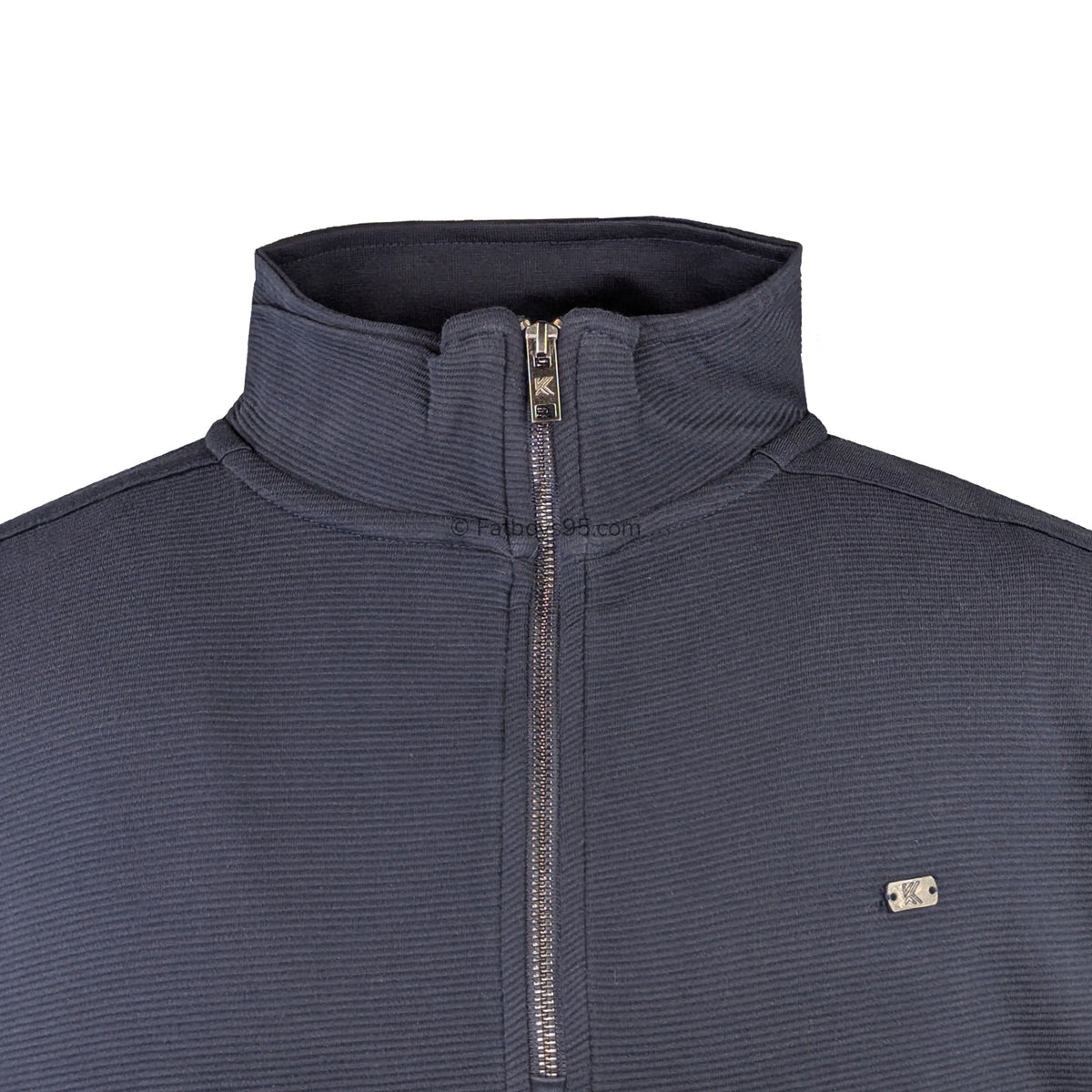 Kam 1/4 Zip Jacquard Sweater - KBS 7090 - Navy 4