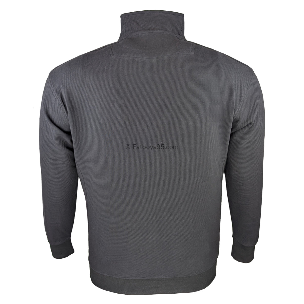 Kam Full Zip Jacquard Self Stripe Bubble Jacket - KBS 7091 - Black 3