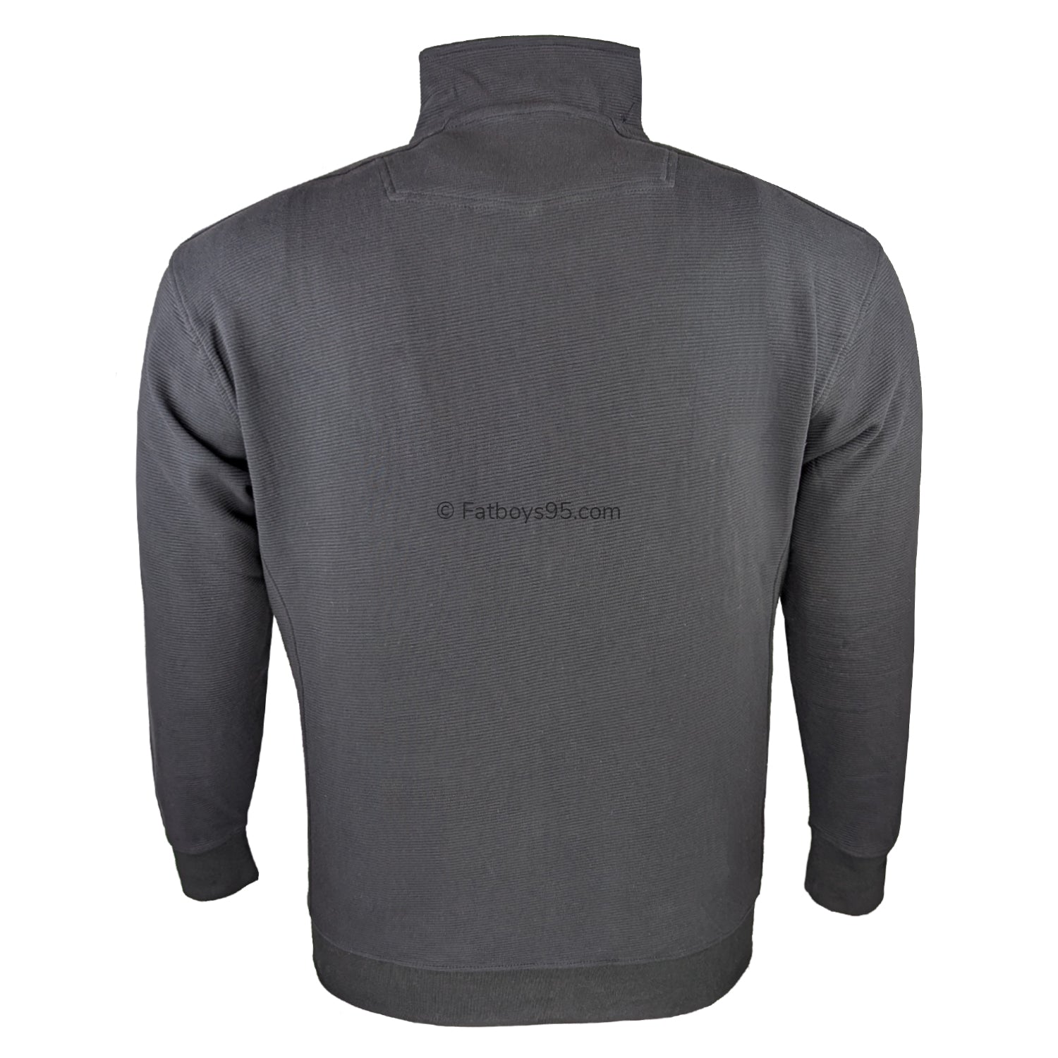 Kam Full Zip Jacquard Self Stripe Bubble Jacket - KBS 7091 - Black 3