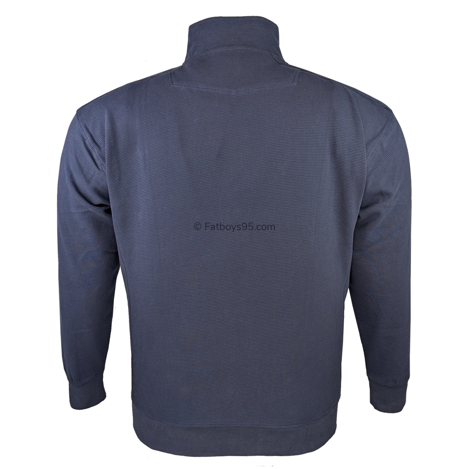 Kam Full Zip Jacquard Self Stripe Bubble Jacket - KBS 7091 - Navy 3