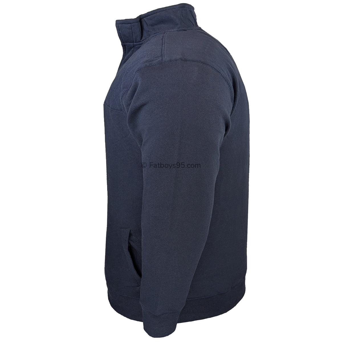 Kam 1/4 Zip Panel Mock Sweat Top - KBS 7092 - Carbon 4