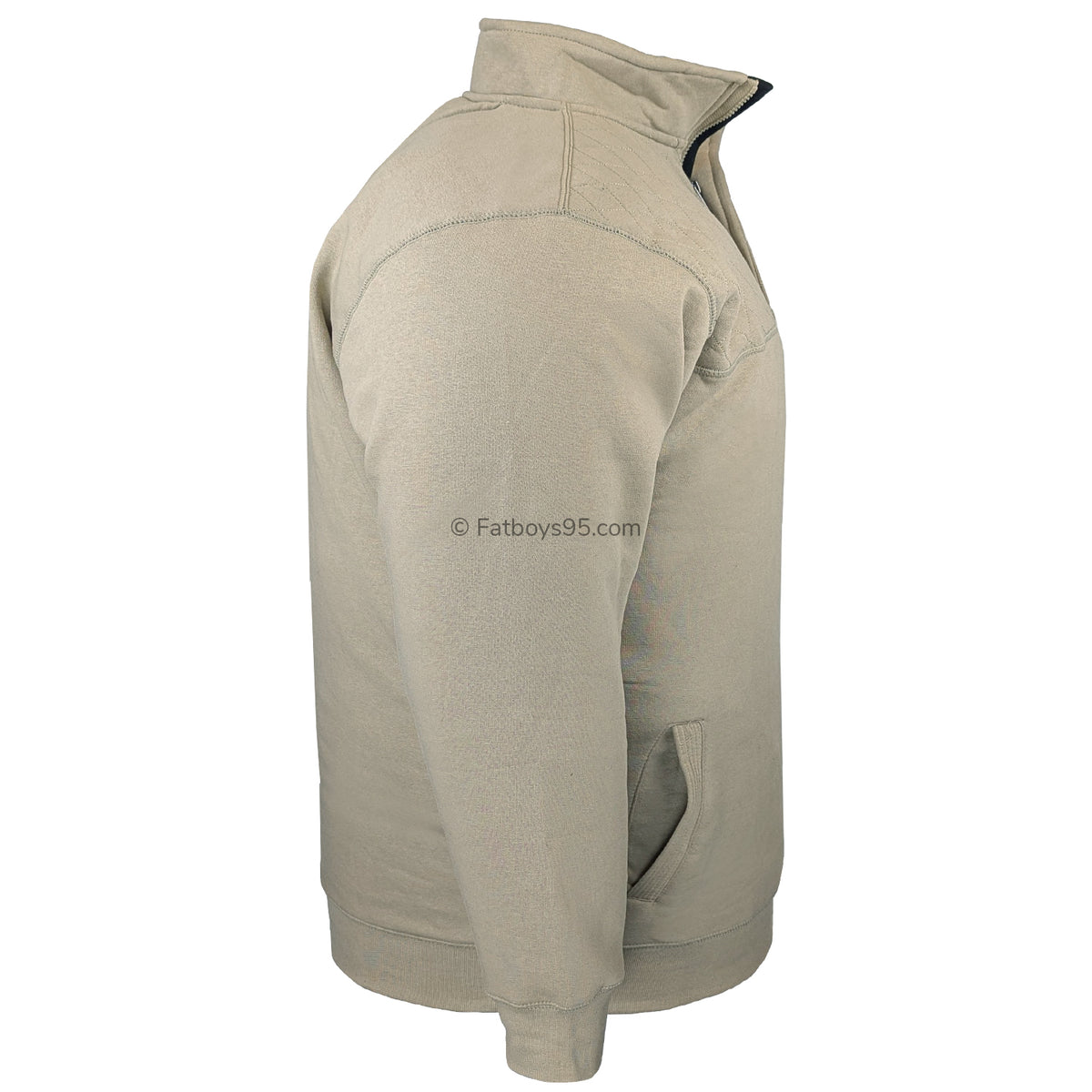 Kam 1/4 Zip Panel Mock Sweat Top - KBS 7092 - Laurel Oak 5