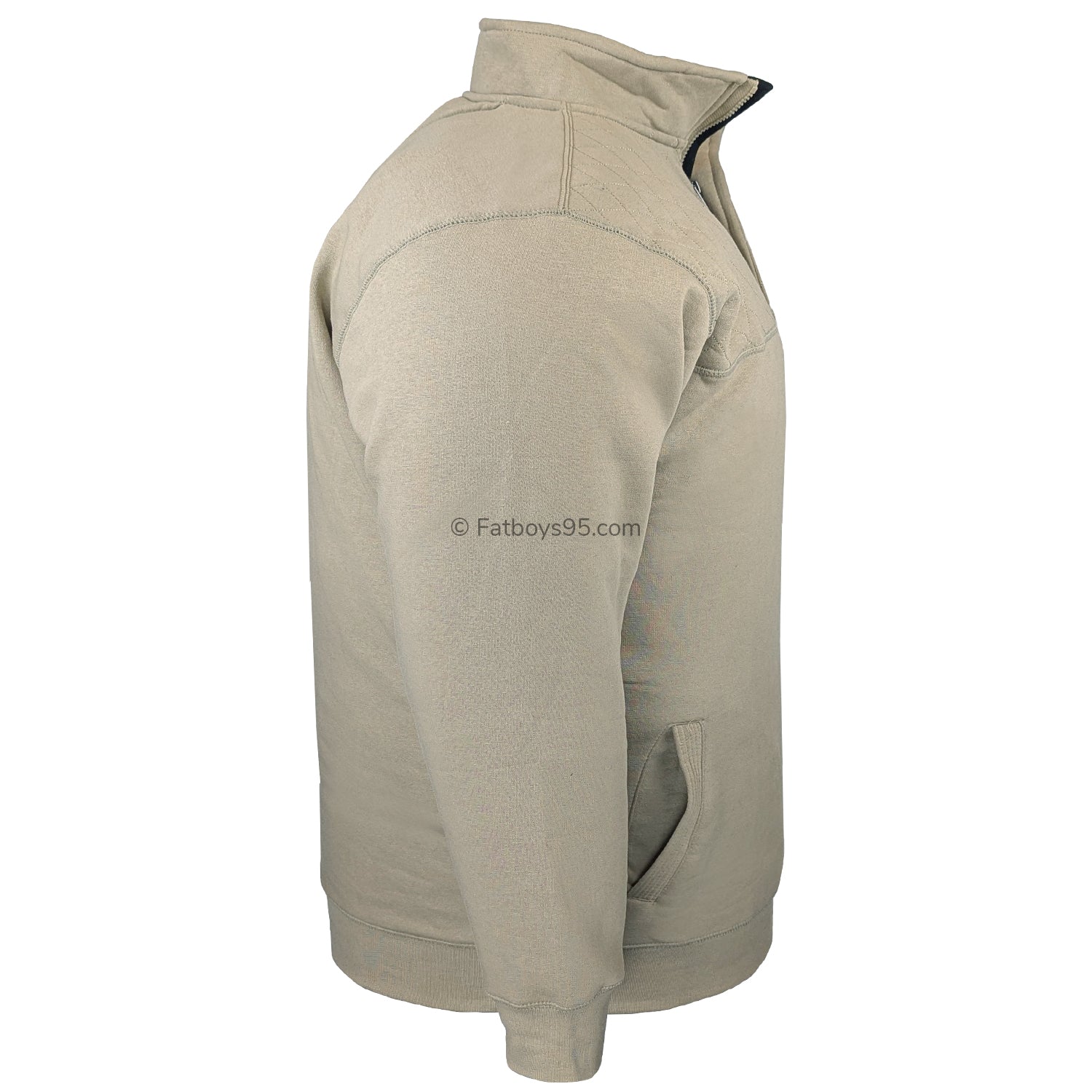 Kam 1/4 Zip Panel Mock Sweat Top - KBS 7092 - Laurel Oak 5