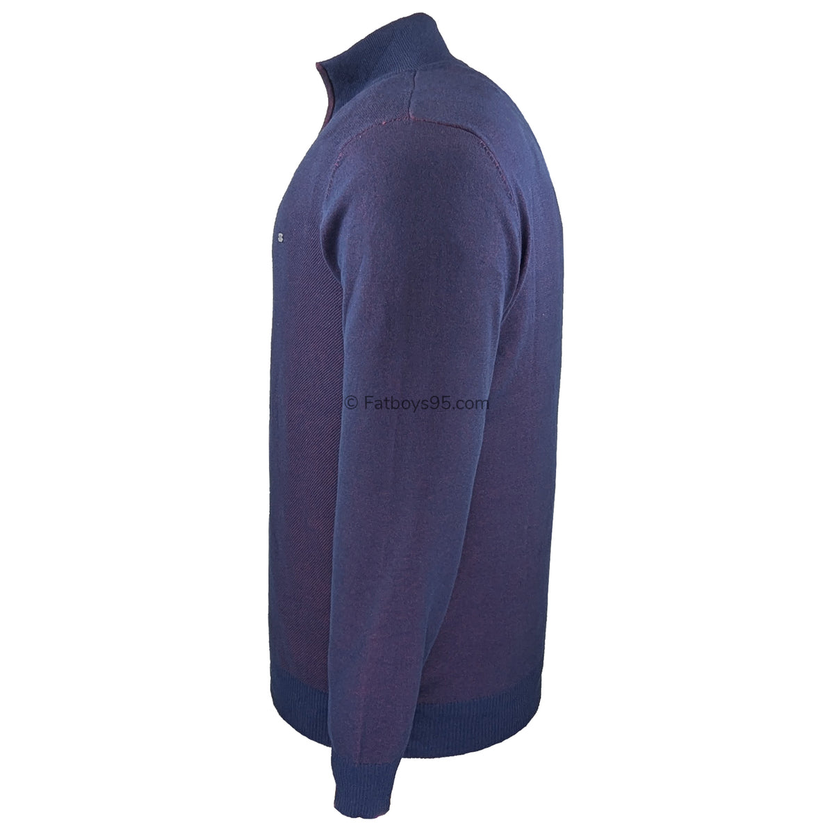 Kam 1/4 Zip Knit Top - KBS 94 - Navy 7