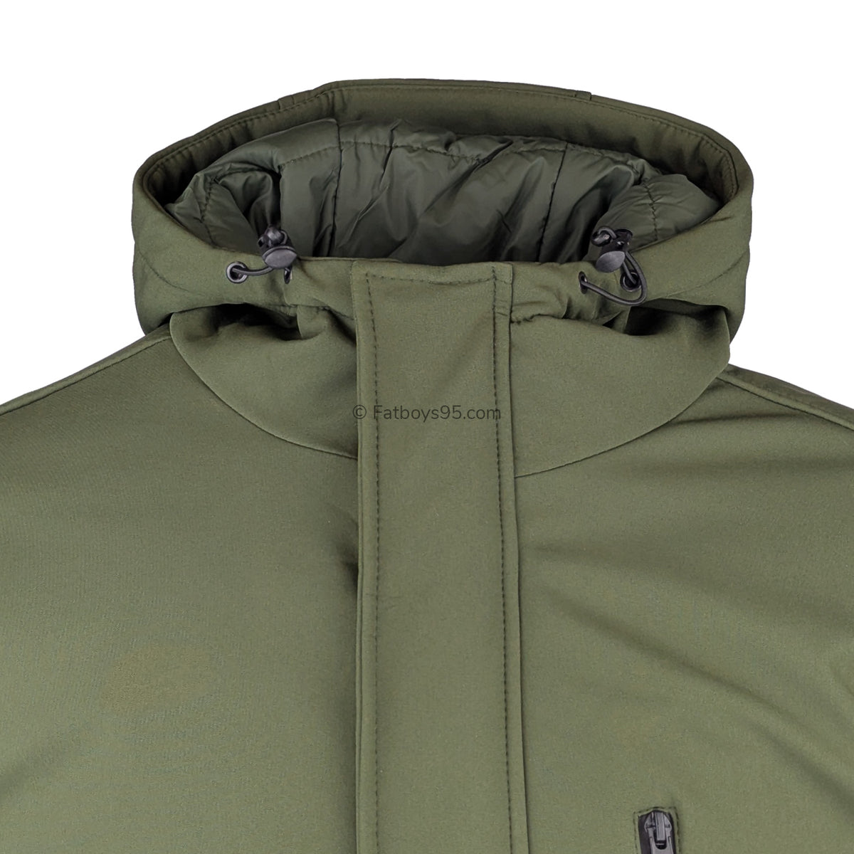 Kam Long Quilted Soft Shell Coat - KBS KV144 - Khaki 2