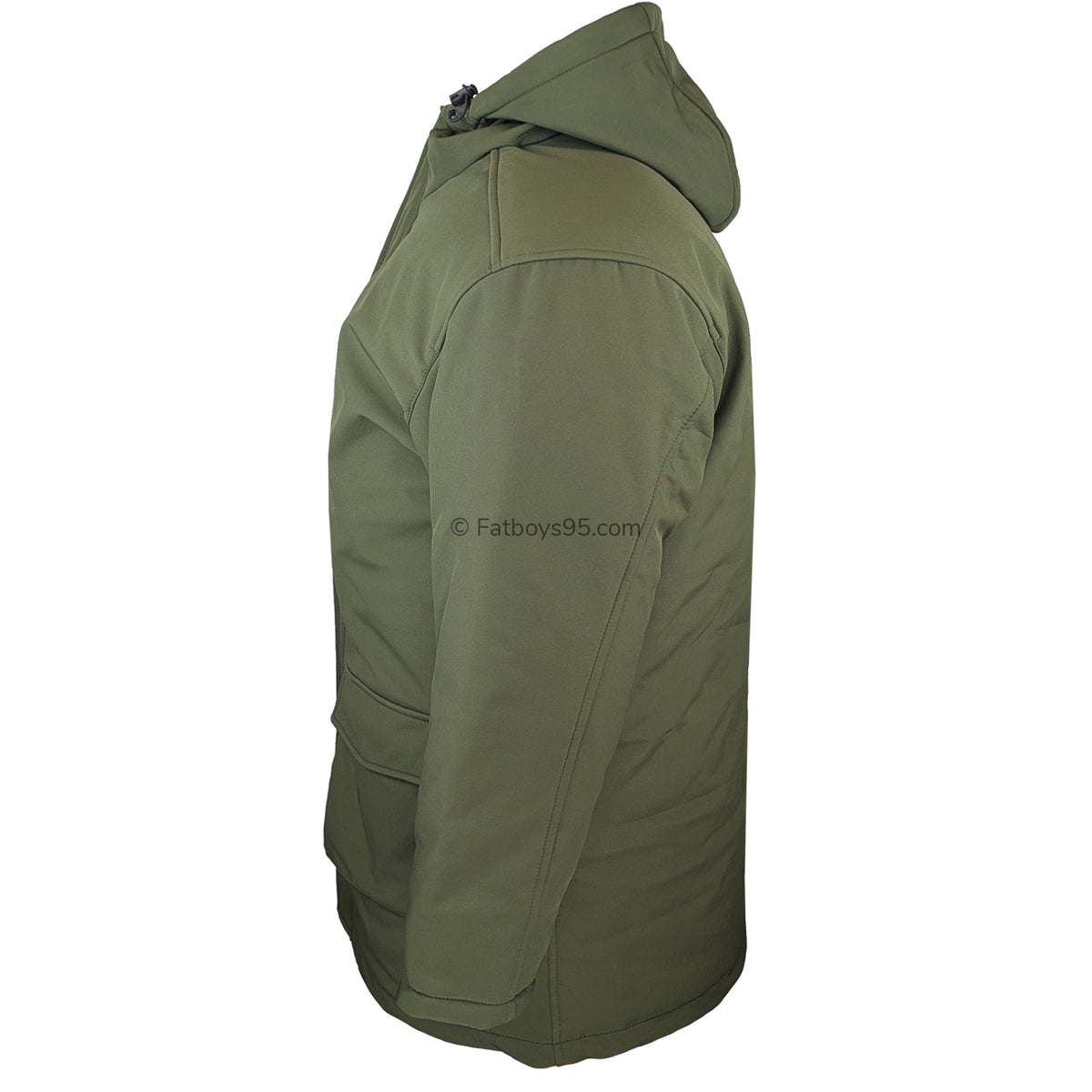 Kam Long Quilted Soft Shell Coat - KBS KV144 - Khaki 4