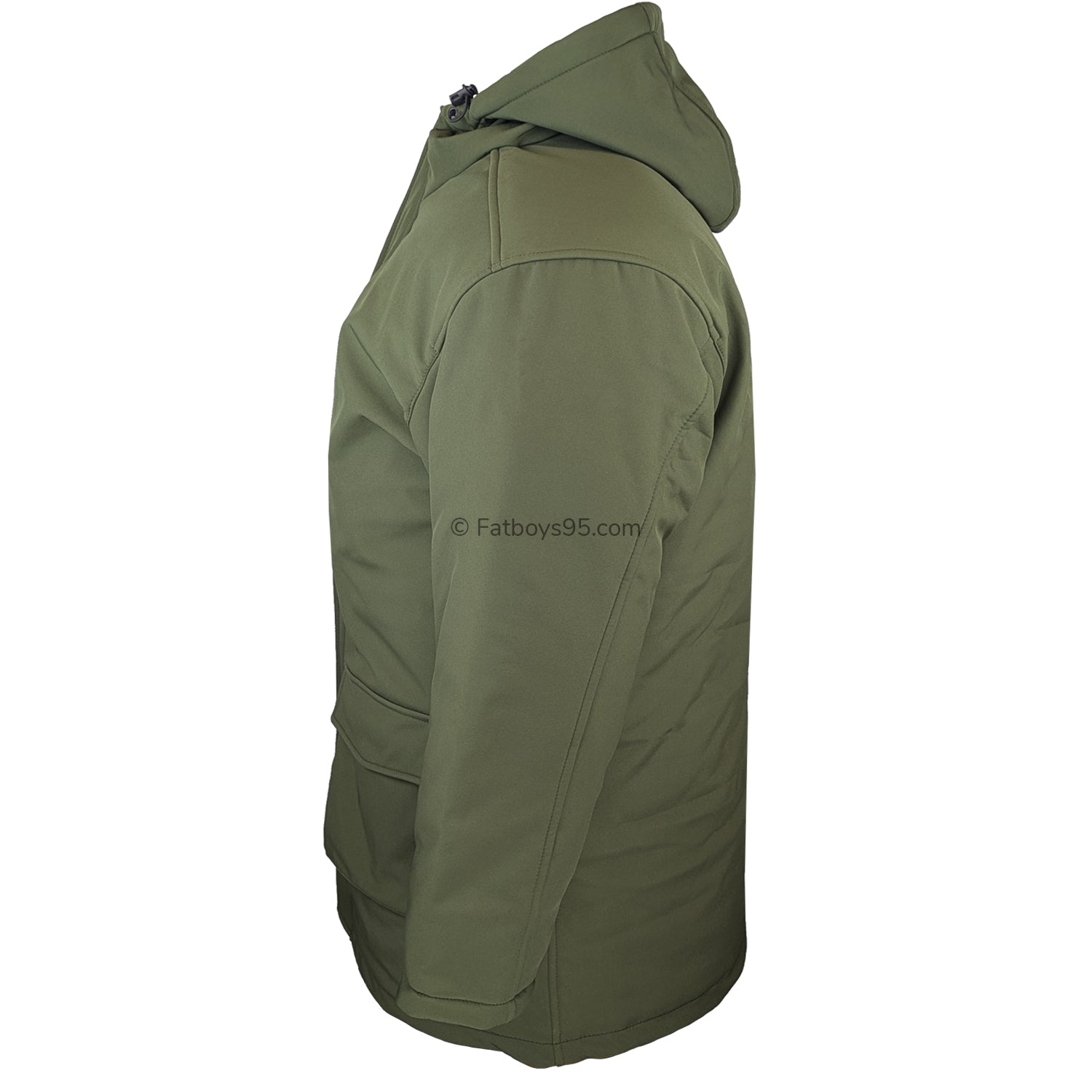 Kam Long Quilted Soft Shell Coat - KBS KV144 - Khaki 4