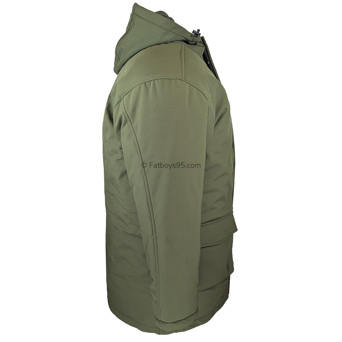 Kam Long Quilted Soft Shell Coat - KBS KV144 - Khaki 5