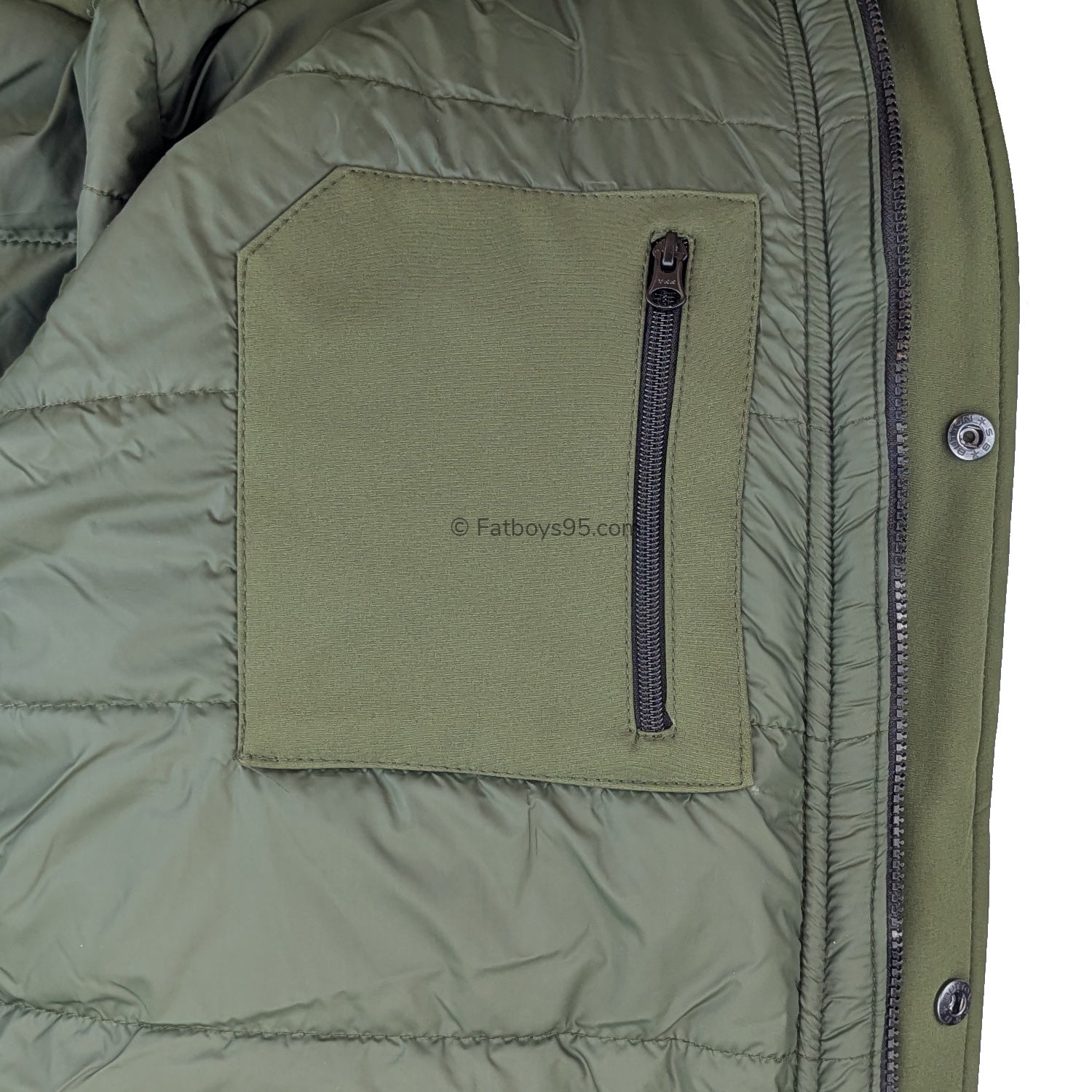 Kam Long Quilted Soft Shell Coat - KBS KV144 - Khaki 6