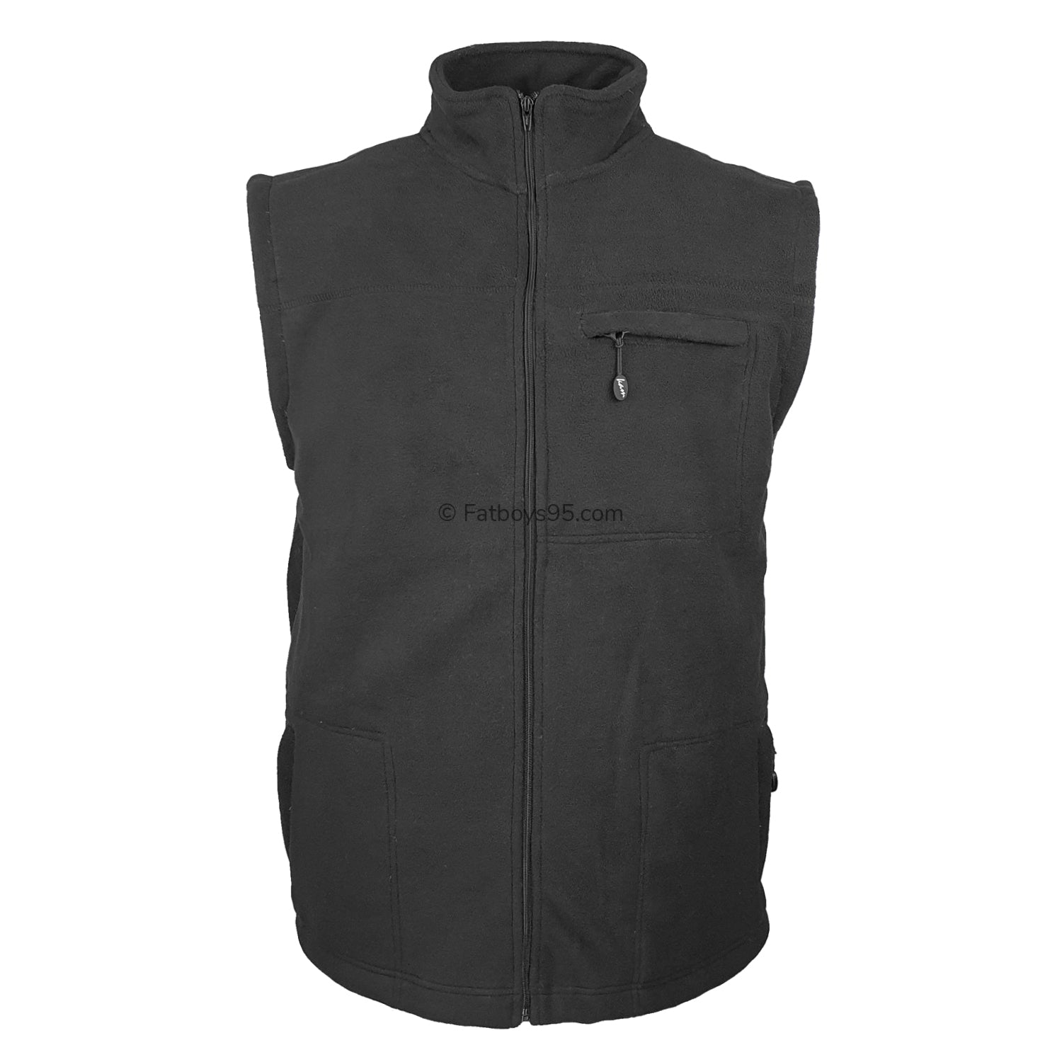 Kam Sherpa Lined Fleece Gilet - KBS KV99 - Black 1