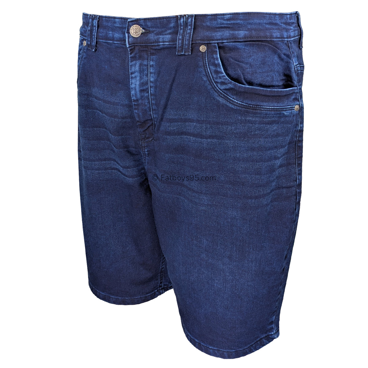 Kam Stretch Denim Shorts - KBS Pepe - Mid Wash