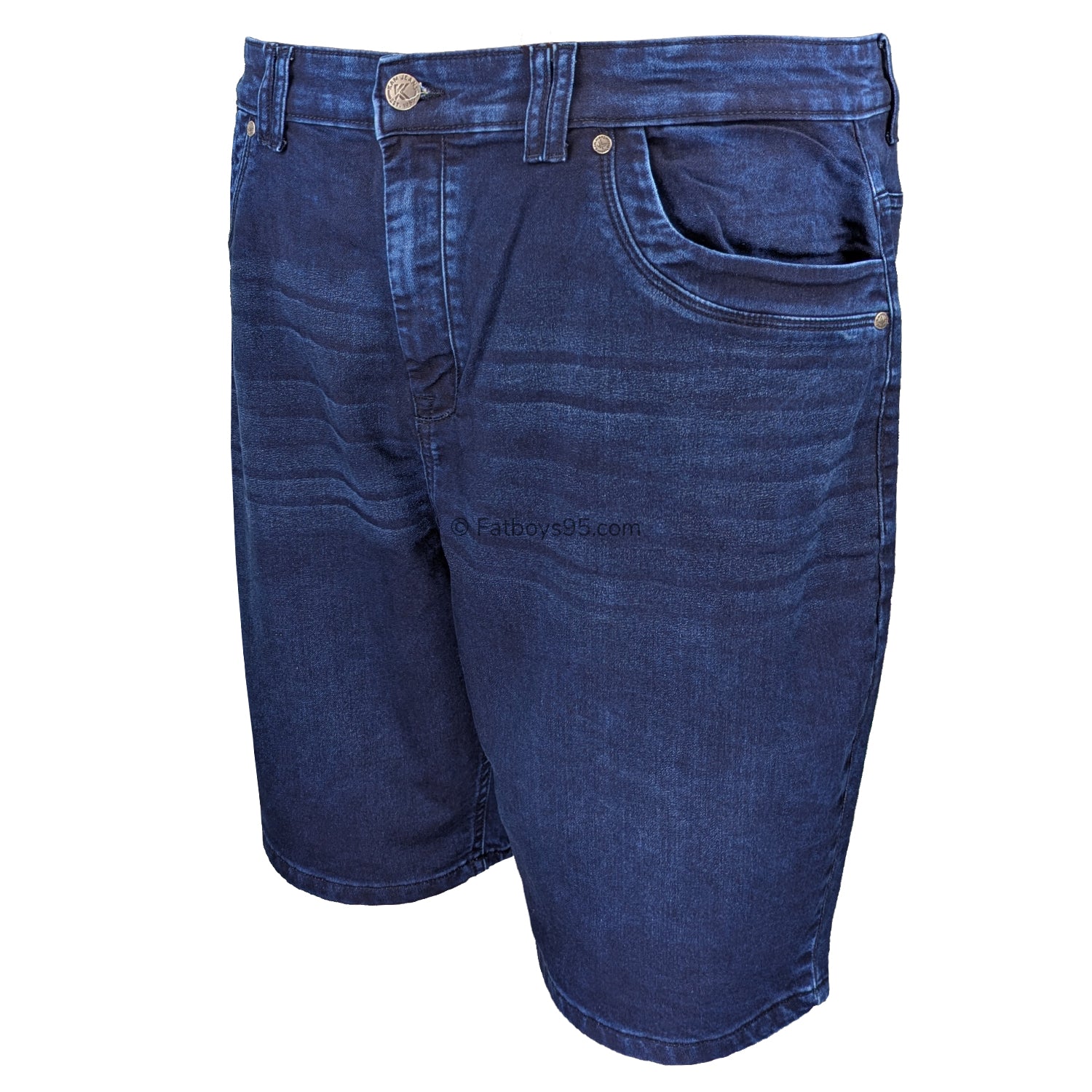 Kam Stretch Denim Shorts - KBS Pepe - Mid Wash