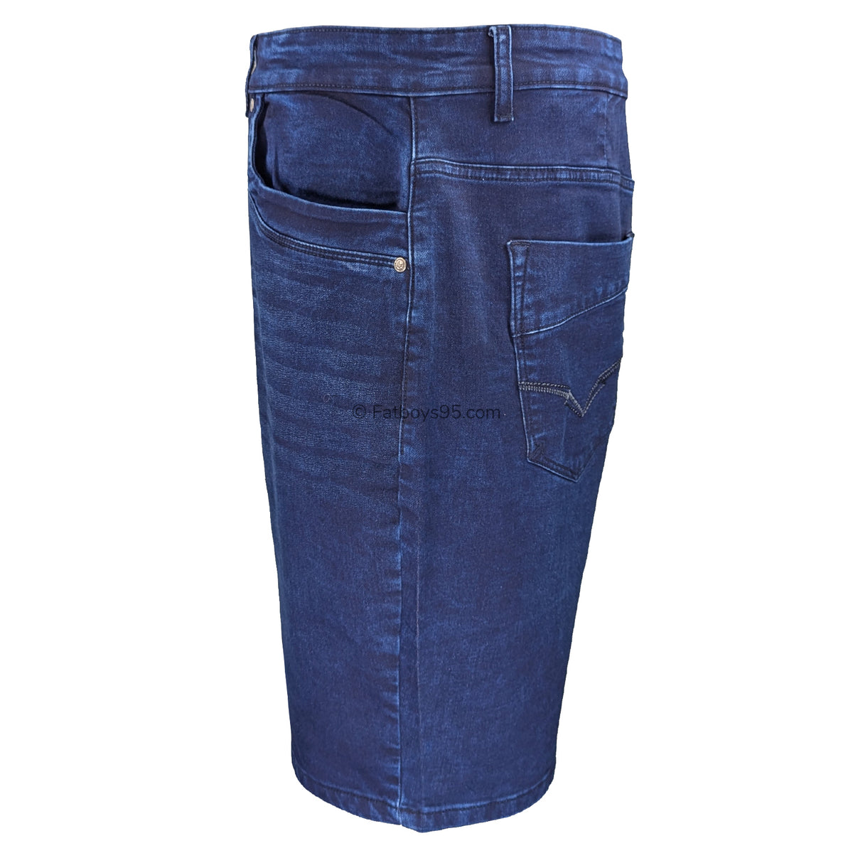 Kam Stretch Denim Shorts - KBS Pepe - Mid Wash