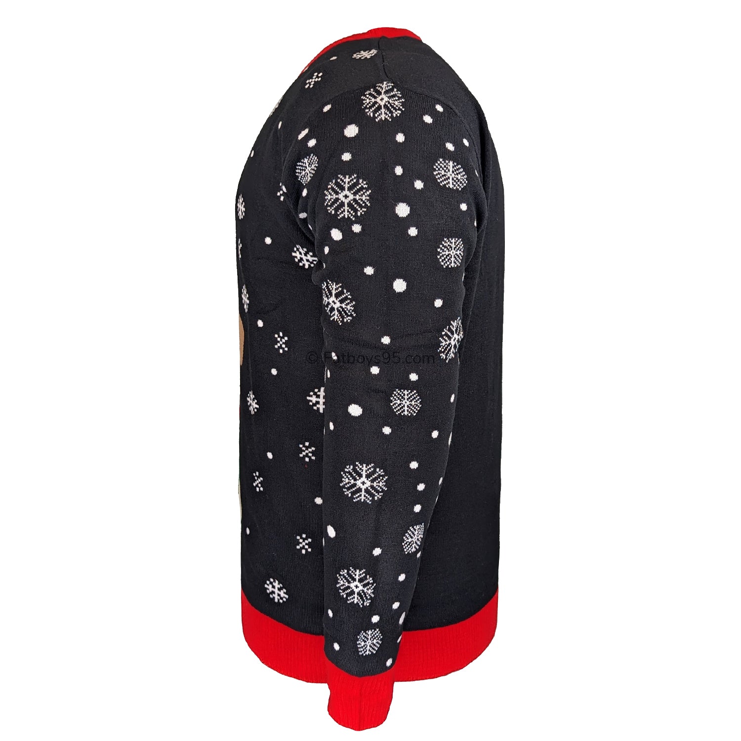 Kam Bulldog Santa Xmas Jumper - KBS X024 - Black 4