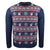 Kam Snowflake Santa Xmas Jumper - KBS X032 - Navy 1