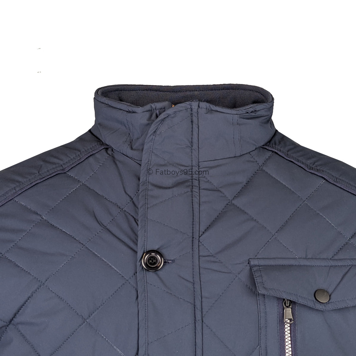 Kam Heritage Quilted Coat - KBS KV139 - Navy 2