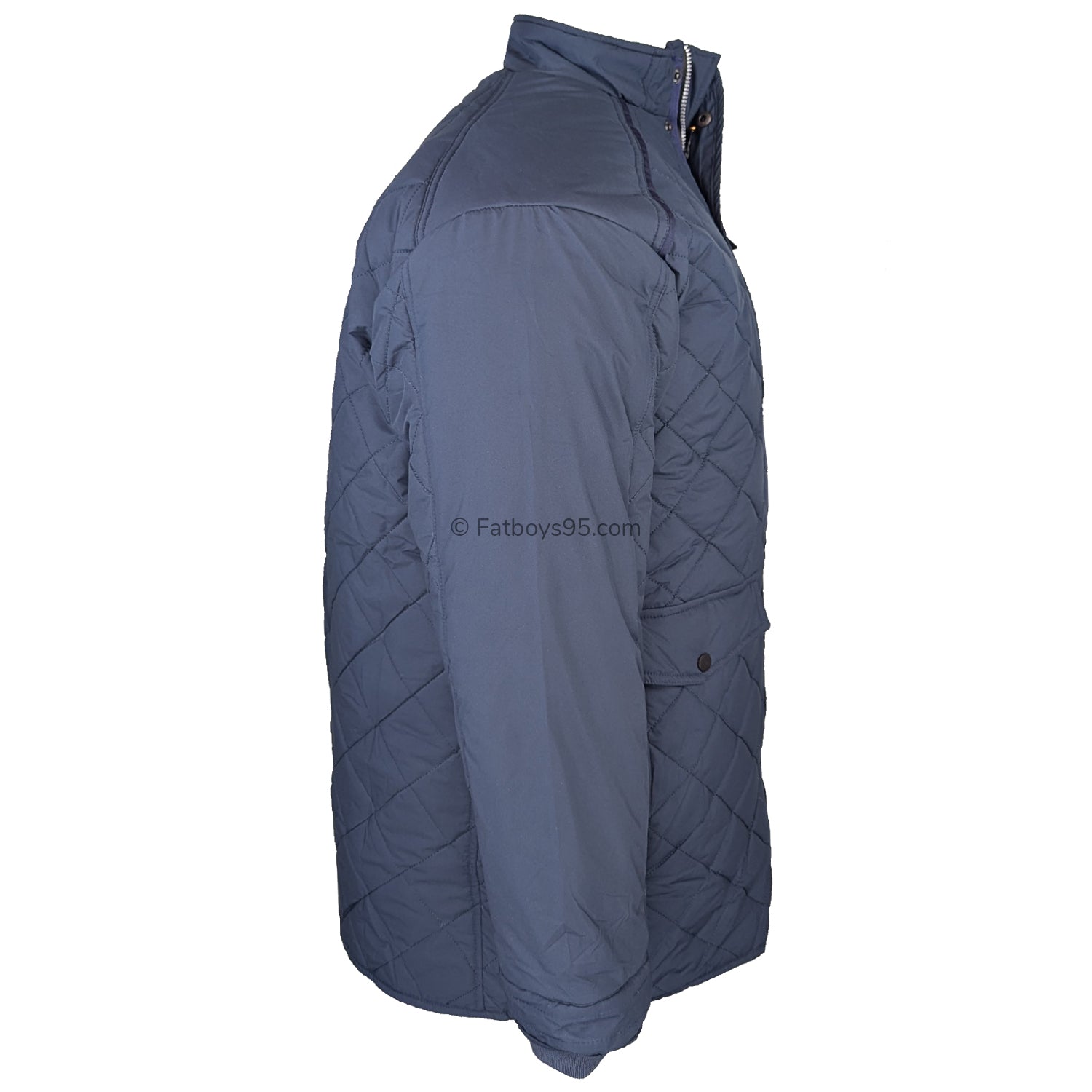 Kam Heritage Quilted Coat - KBS KV139 - Navy 8