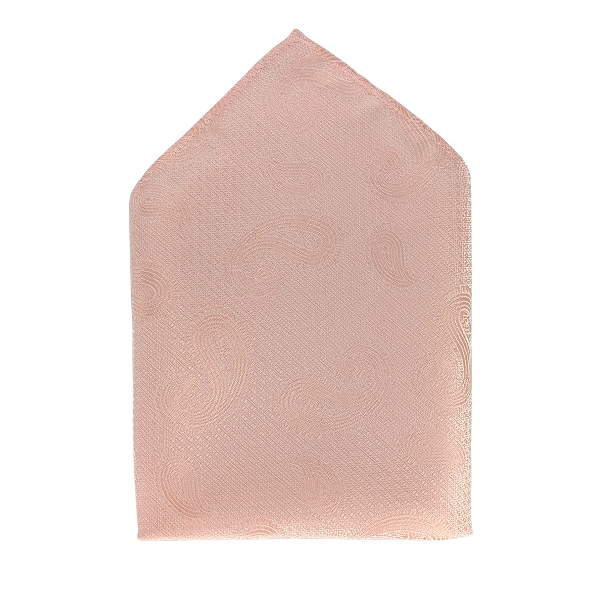 Kensington Paisley Pocket Square - MWY311922 - Salmon 1