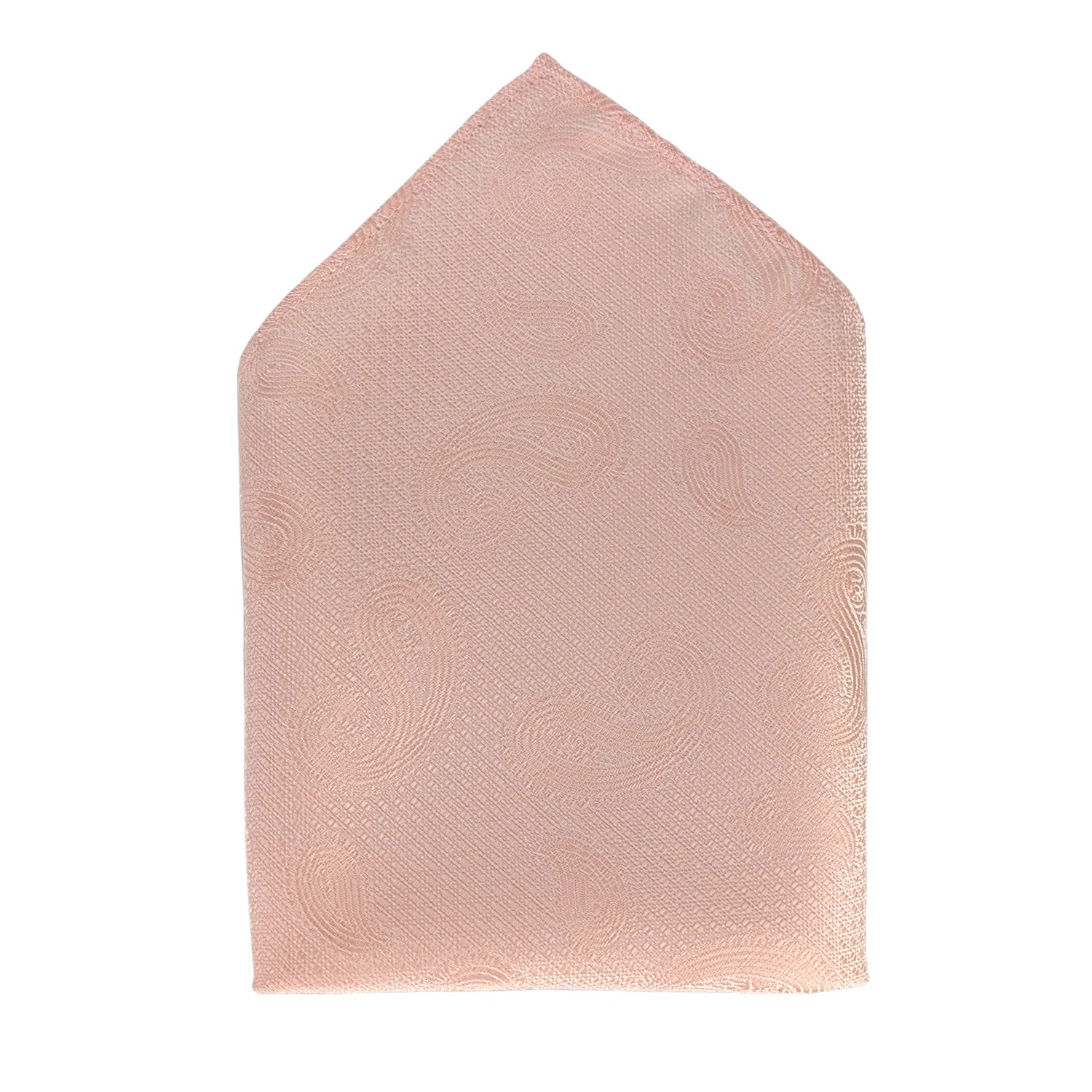 Kensington Paisley Pocket Square - MWY311922 - Salmon 1