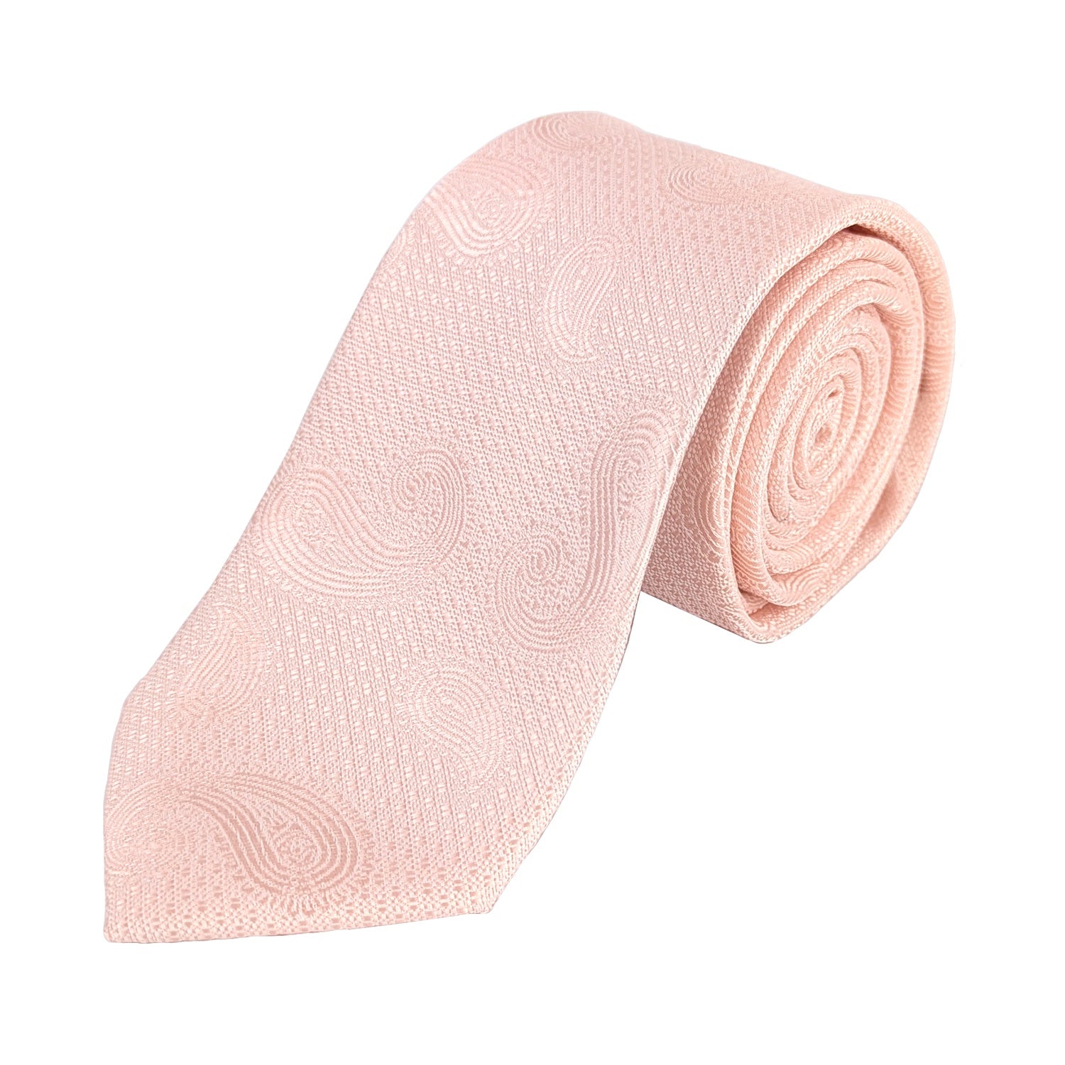 Kensington Paisley Tie - MWY311956 - Salmon 1