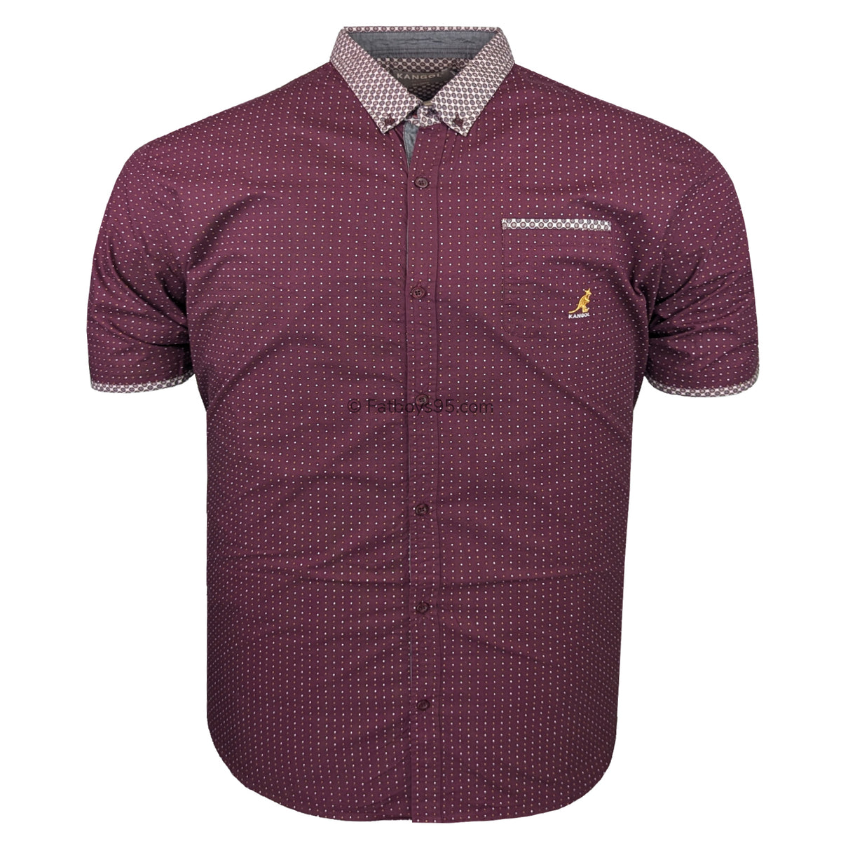 Kangol S/S Shirt - K605432 - Mahogany 1