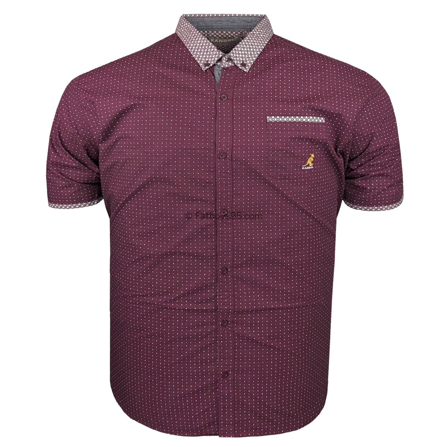 Kangol S/S Shirt - K605432 - Mahogany 1