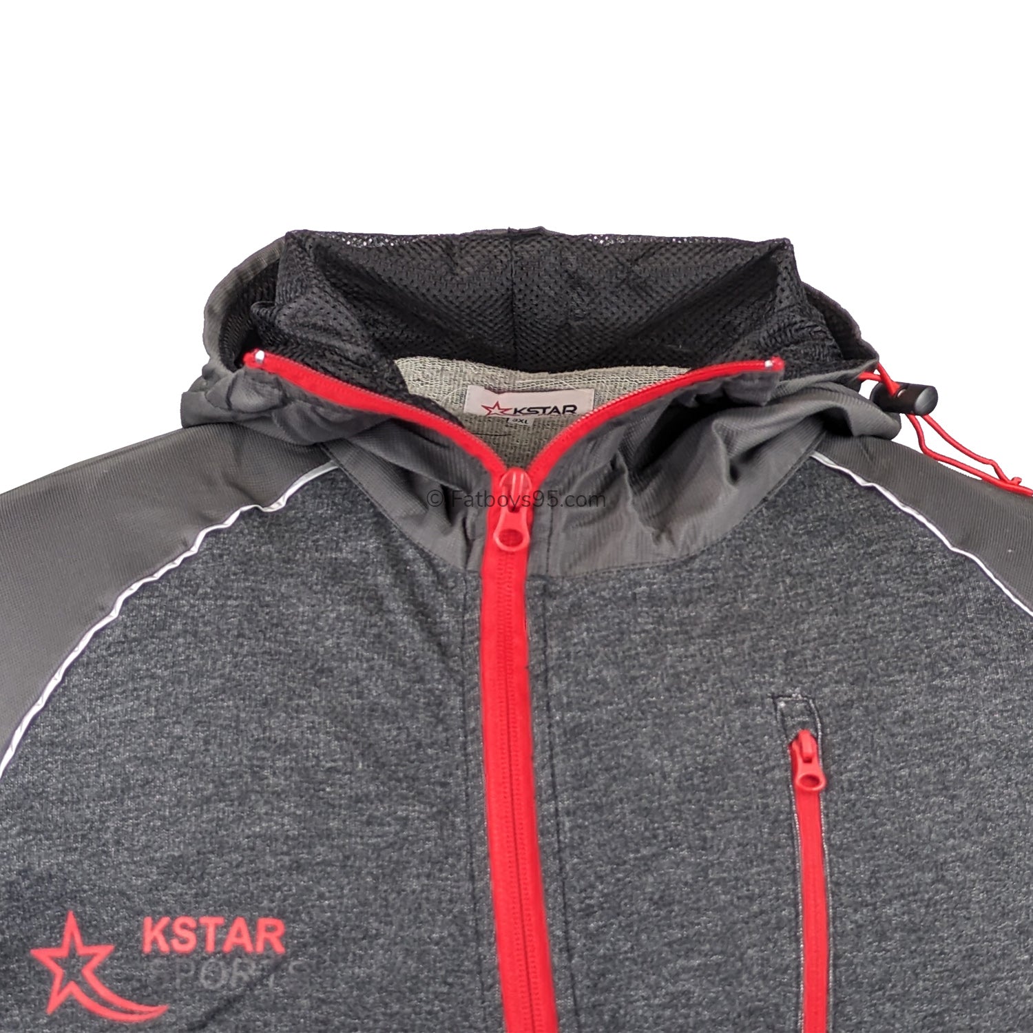 K Star Sports Full Zip Hoody - KSS001 - Charcoal 2