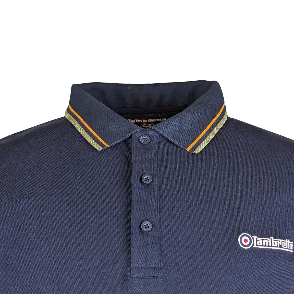 Lambretta L/S Twin Tipped Polo - LB3224 - Navy