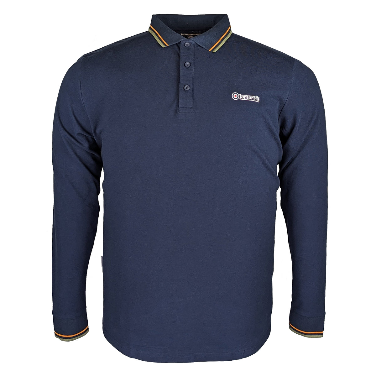 Lambretta L/S Twin Tipped Polo - LB3224 - Navy