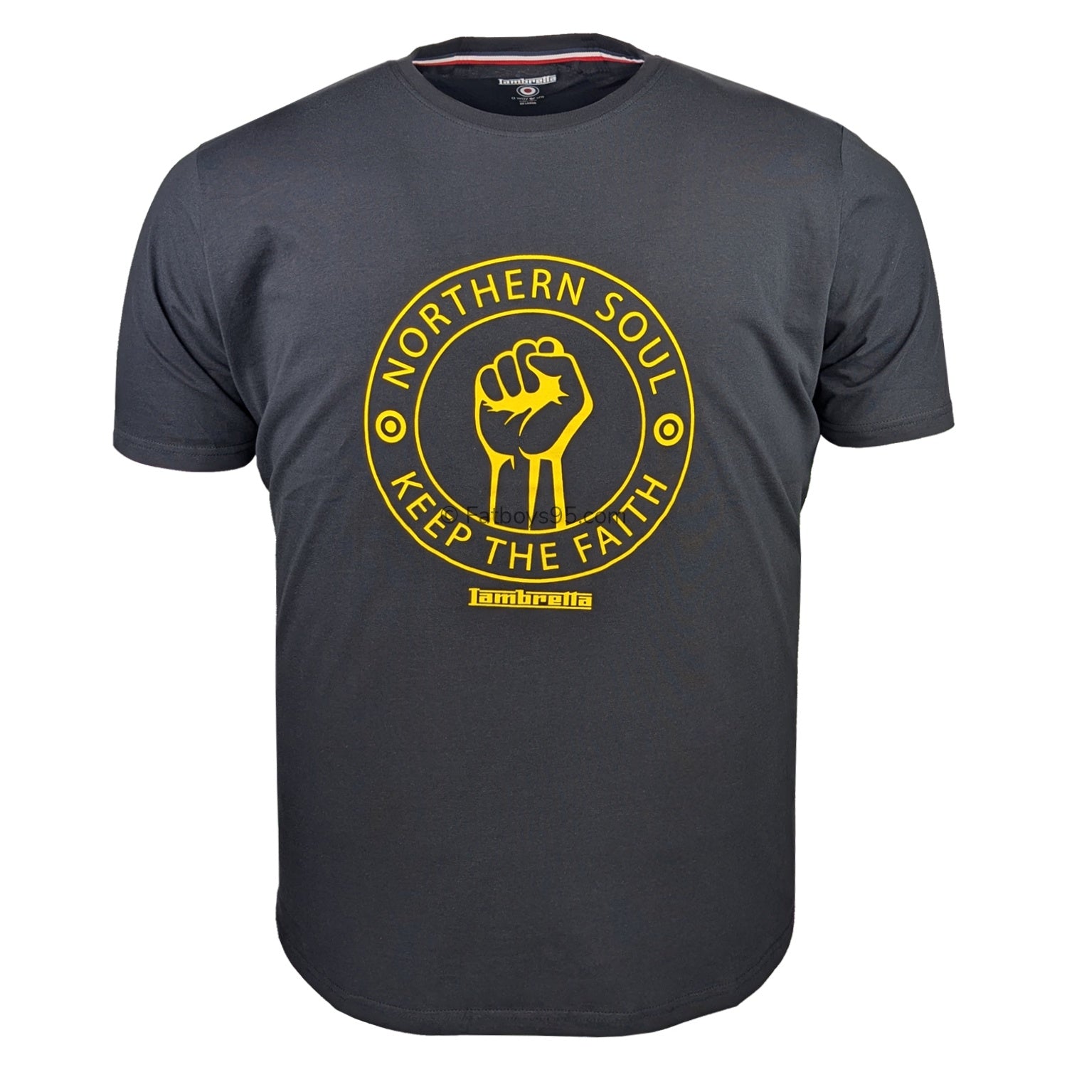 Lambretta Northern Soul T-Shirt - LB4245 - Black / Gold 1