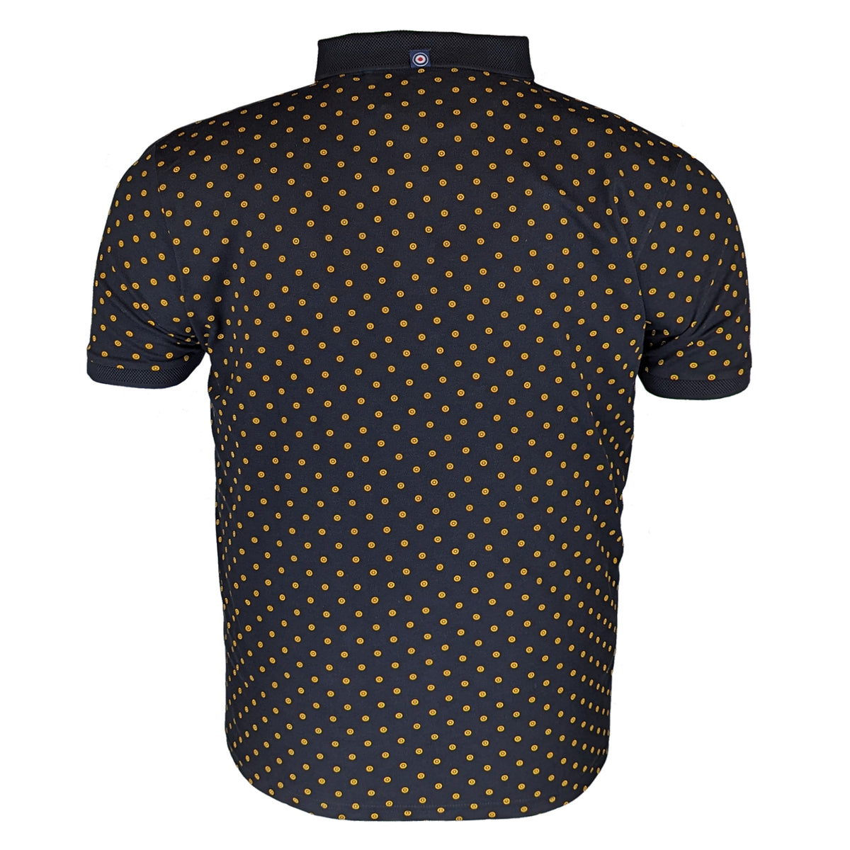 Lambretta Target AOP Premium Polo - LB4299 - Black