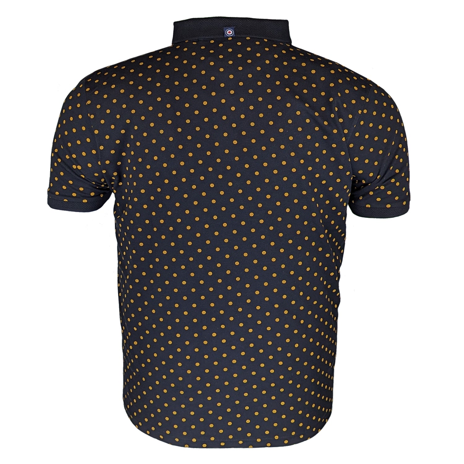 Lambretta Target AOP Premium Polo - LB4299 - Black
