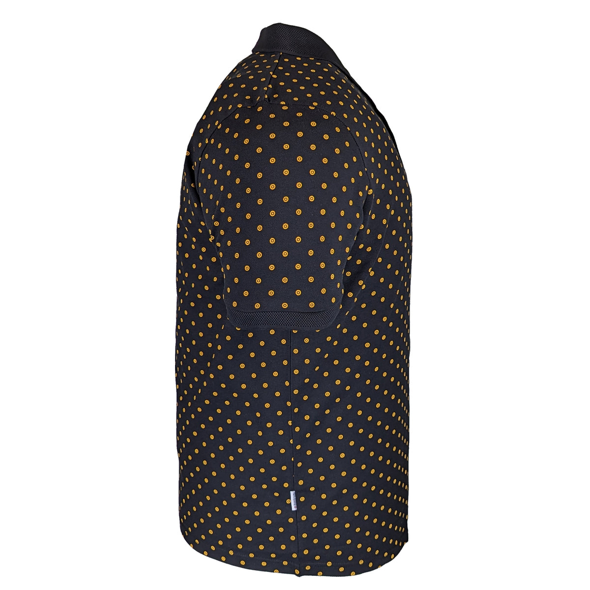 Lambretta Target AOP Premium Polo - LB4299 - Black