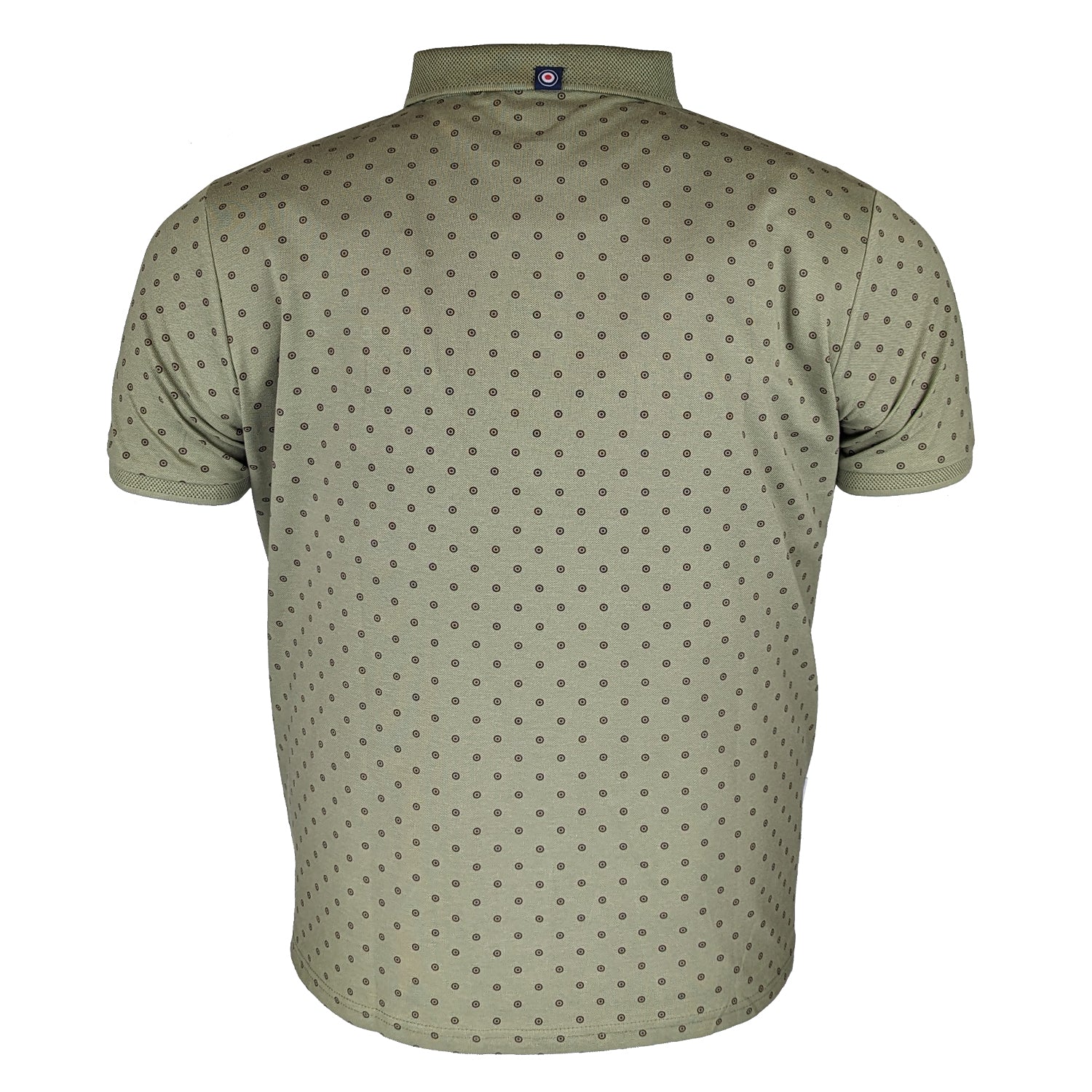 Lambretta Target AOP Premium Polo - LB4299 - Khaki