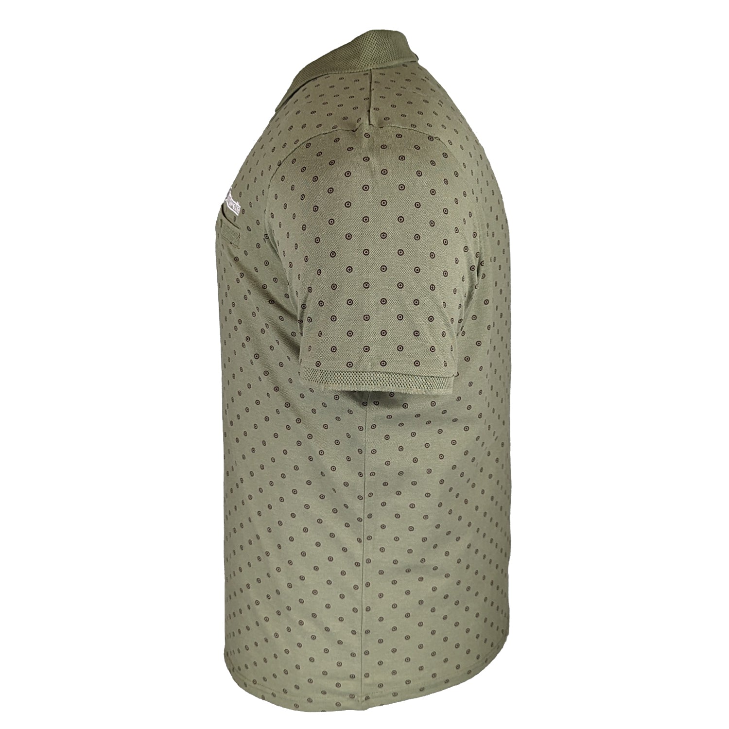 Lambretta Target AOP Premium Polo - LB4299 - Khaki