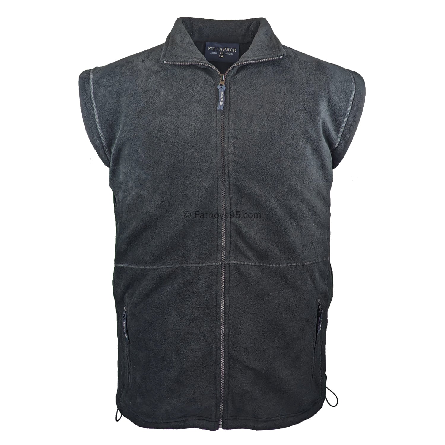 Metaphor Full Zip Sleeveless Fleece - 01550 - Black 1