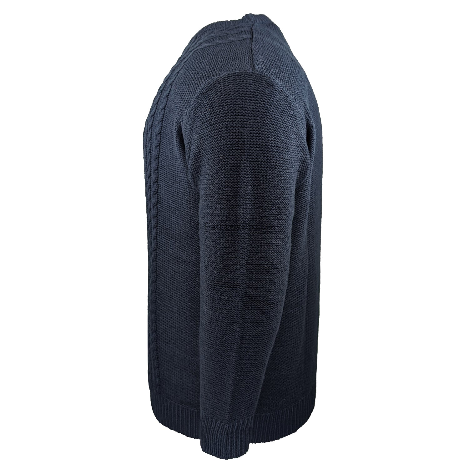 Metaphor Cable Knit Sweater - 02425 - Navy 3