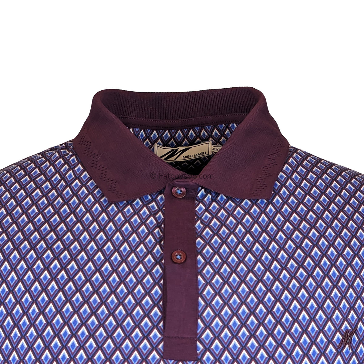 Mish Mash Polo - 22843 - Nash - Plum & Navy 2