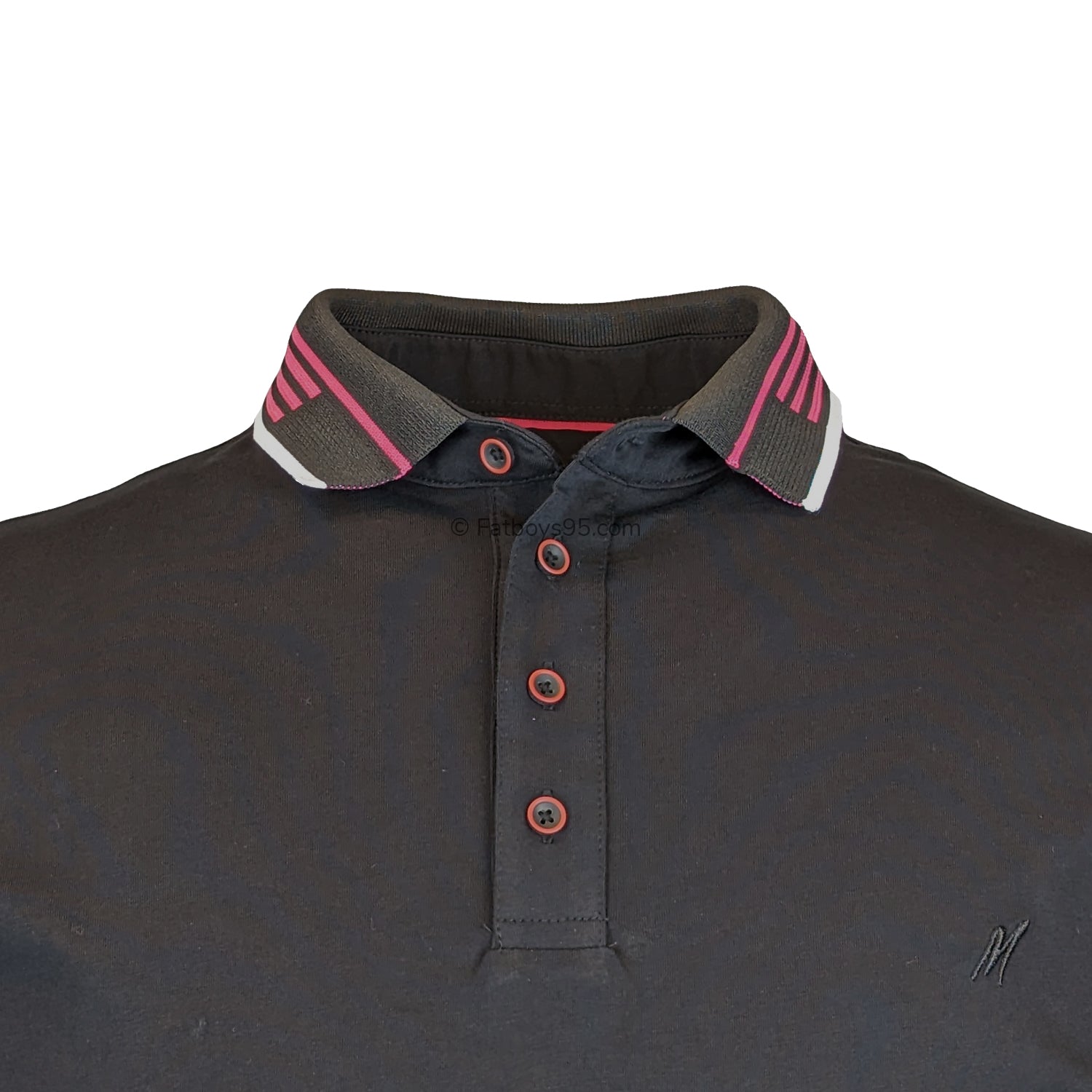 Mish Mash Polo - 22885 - Oslo - Black / Pink 2