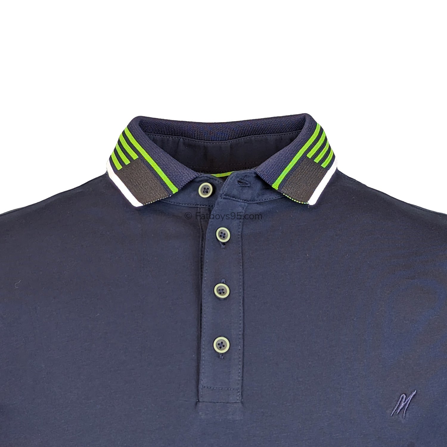 Mish Mash Polo - 22887 - Oslo - Navy / Green 2