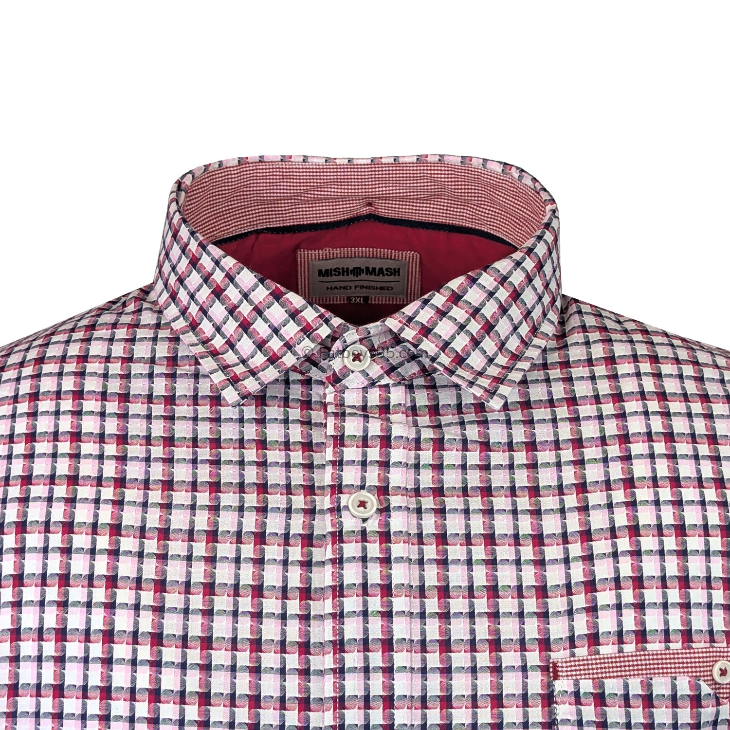 Mish Mash S/S Shirt - 2293 - Aries - Red Check 2