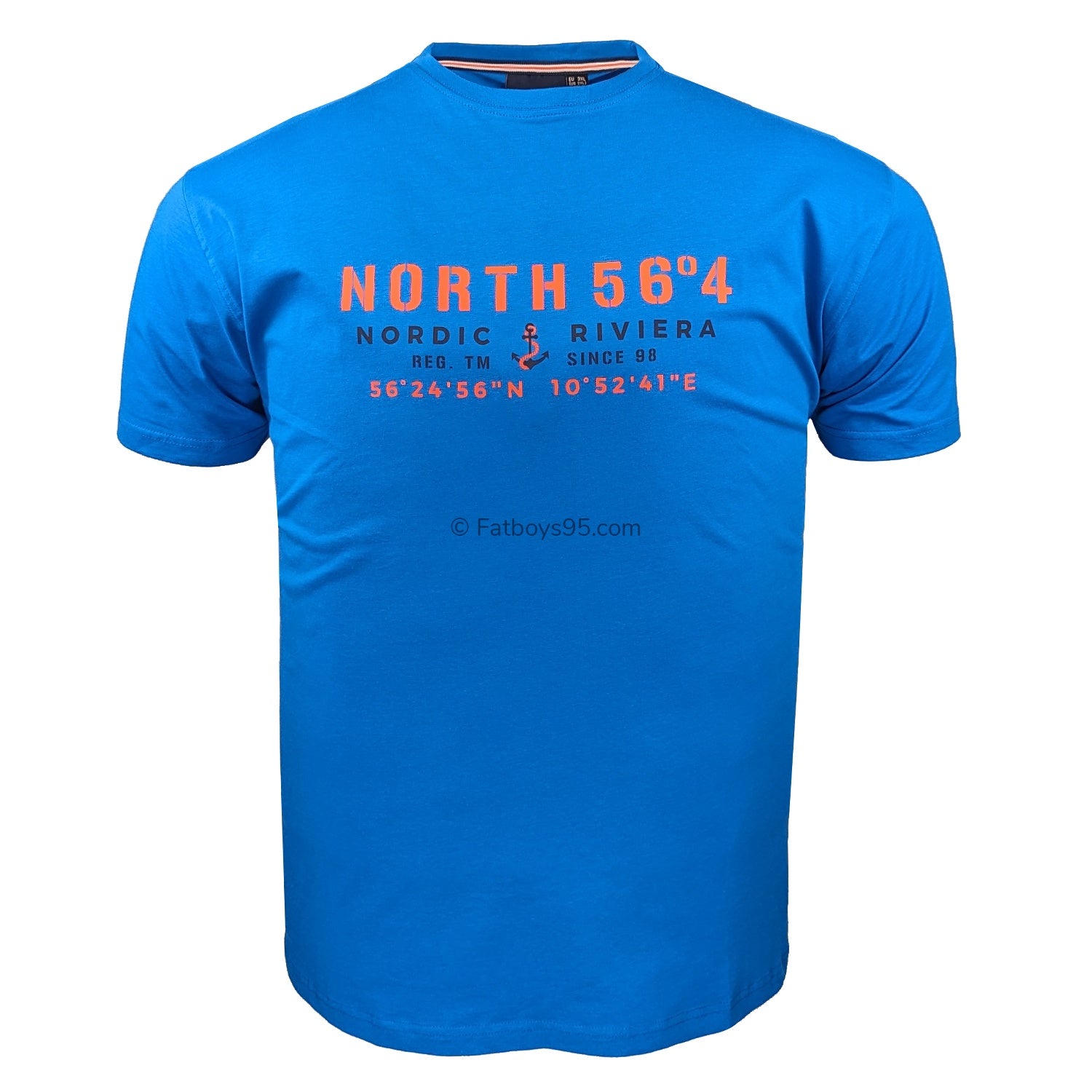 North 56°4 T-Shirt - 41145 - Mykonos Blue 1