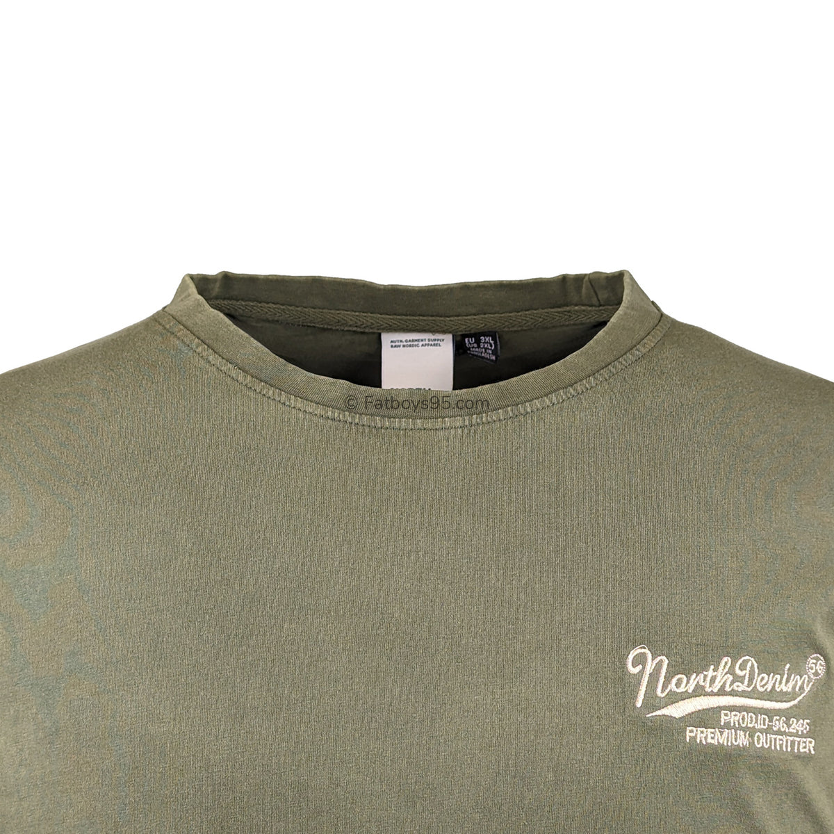 North 56Denim T-Shirt - 41330 - Dusty Olive Green 2