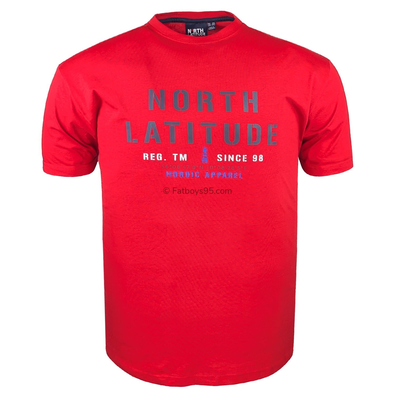 North Latitude Logo T-Shirt - 99135 - Red 1