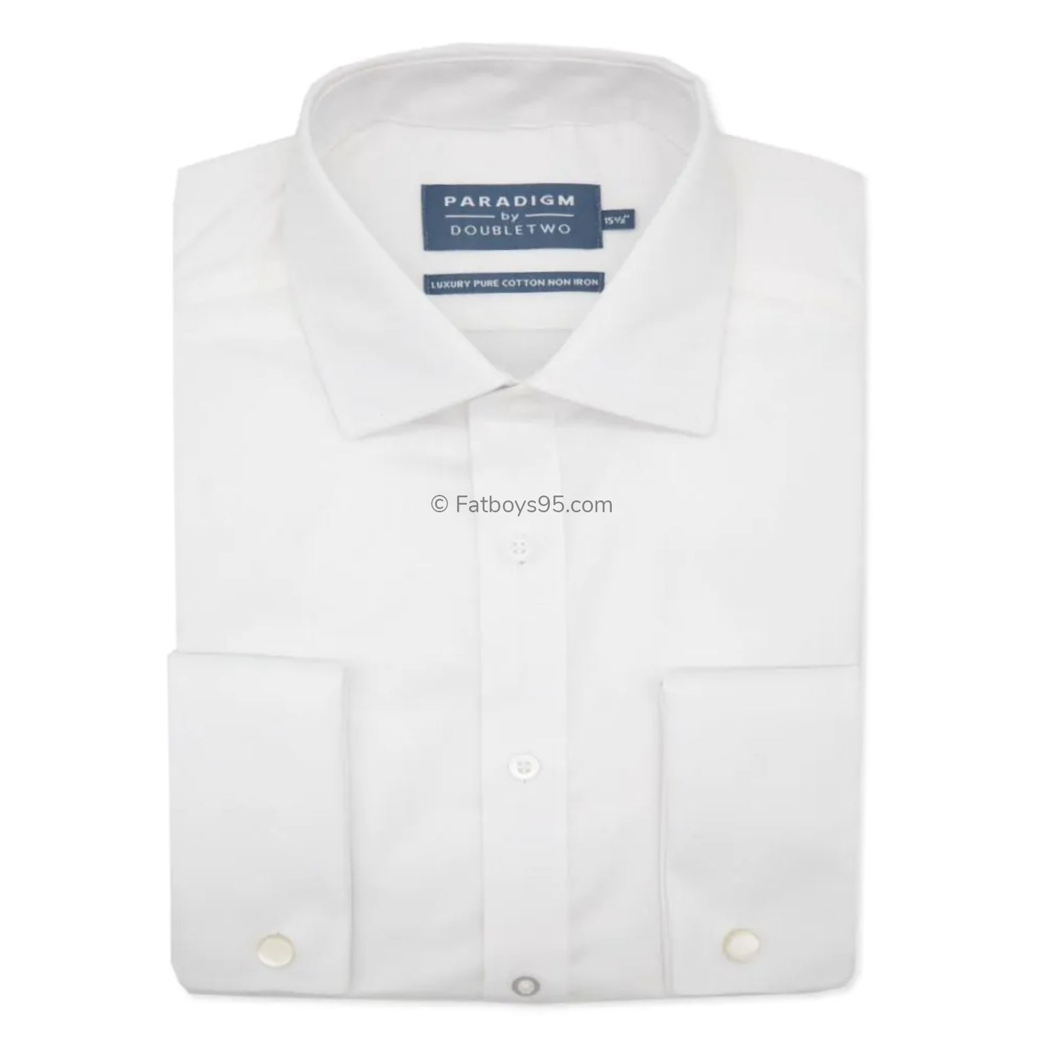 Paradigm Double Cuff Non Iron Shirt - SLS8511 - White 1