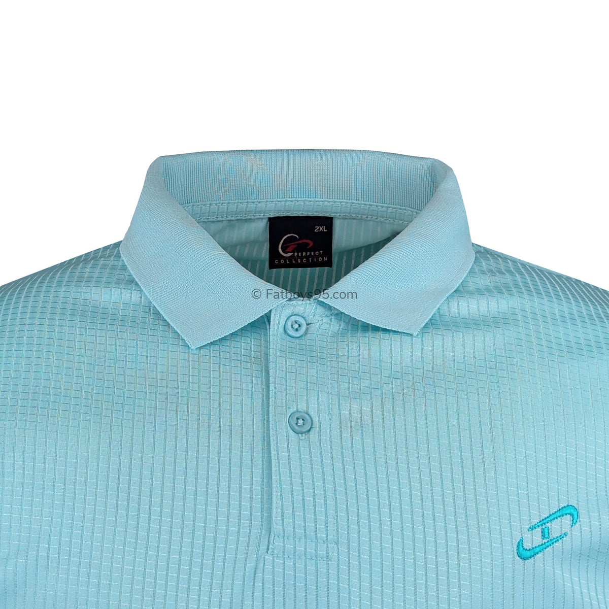 Perfect Collection Plain Mesh Polo - Light Blue 2